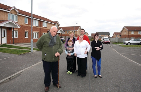 Chemicals found under Motherwell estate