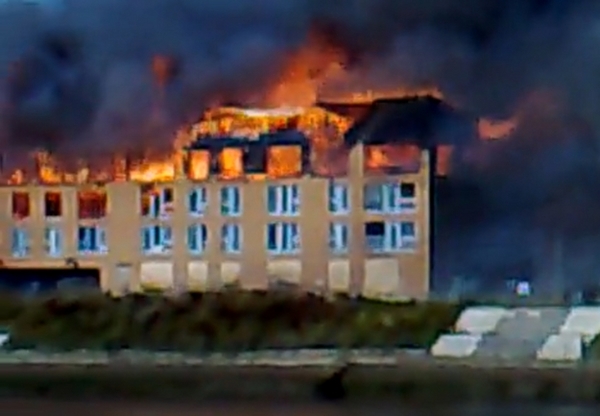 Timber frame site destroyed by fire