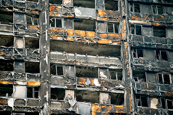 Grenfell fire door which failed safety tests made by Manse Masterdor