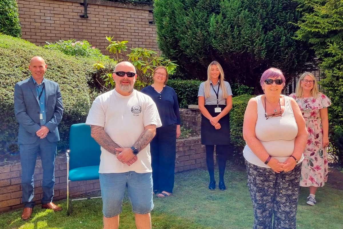 Tenants John Masson and Pat Main (front) had their ideas funded. At the back (l-r), Craigdale’s former CEO David MacKenzie with staff members Samantha Morton and Jaclyn McMahon, and Susan Perry from The Lens Tenants John Masson and Pat Main (front) had their ideas funded. At the back (l-r), Craigdale’s former CEO David MacKenzie with staff members Samantha Morton and Jaclyn McMahon, and Susan Perry from The Lens