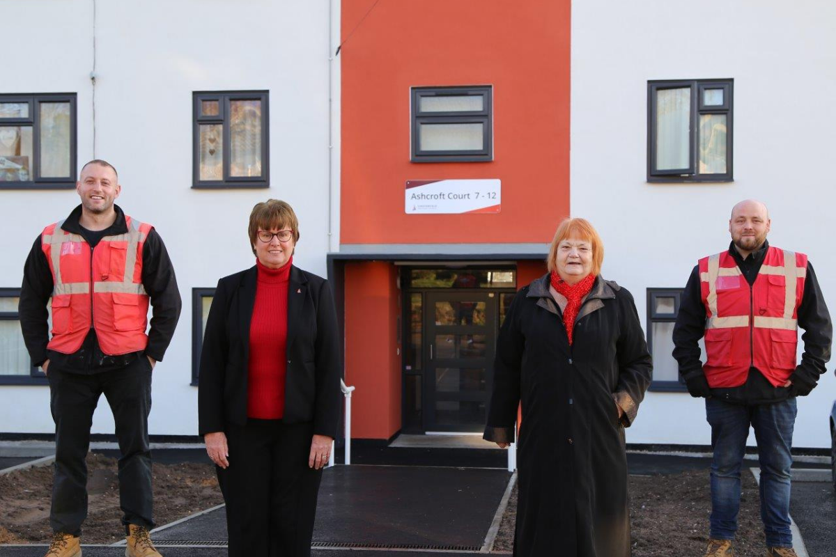 Residential Block Refurbishment Scheme, Ashcroft Court in Old Whittington