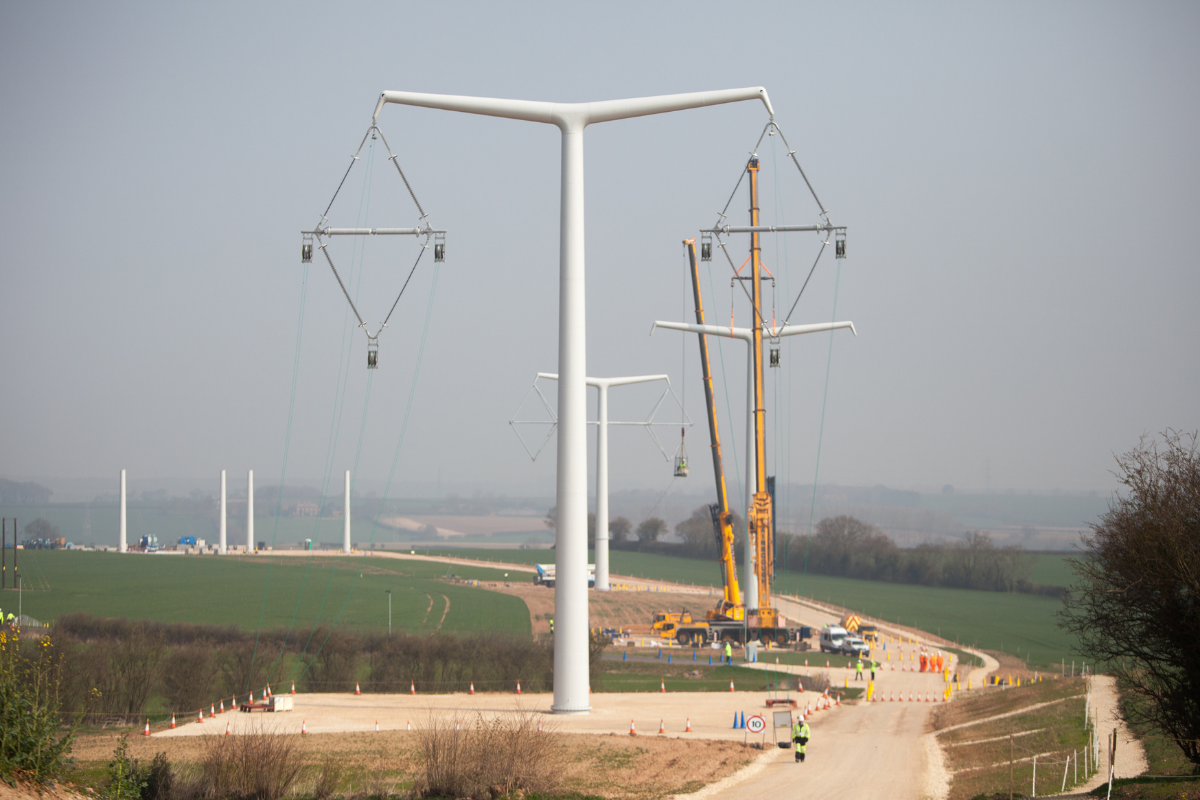 National Grid 30 T-pylon Construction (Image provided by National Grid)