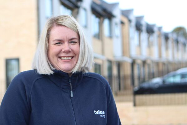 Jayne Adamson MBE, volunteer suicide lead and tenancy sustainment manager, believe housing Credit: believe housing