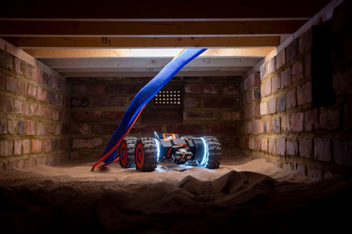 Q-Bot, the UK’s leading developer of robots for use in the construction and retrofit industry (Image Credit Q-Bot)