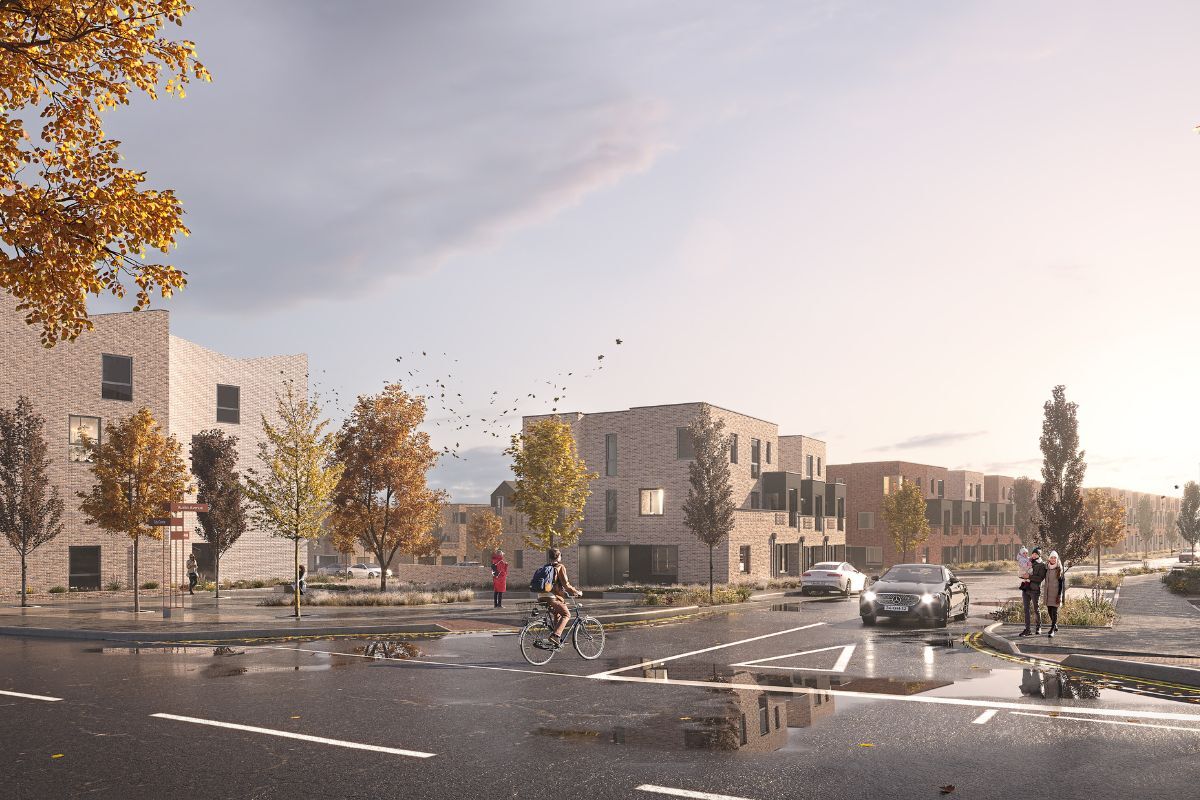 Visual representation of the St. Modwen site on former MG Rover site in Birmingham