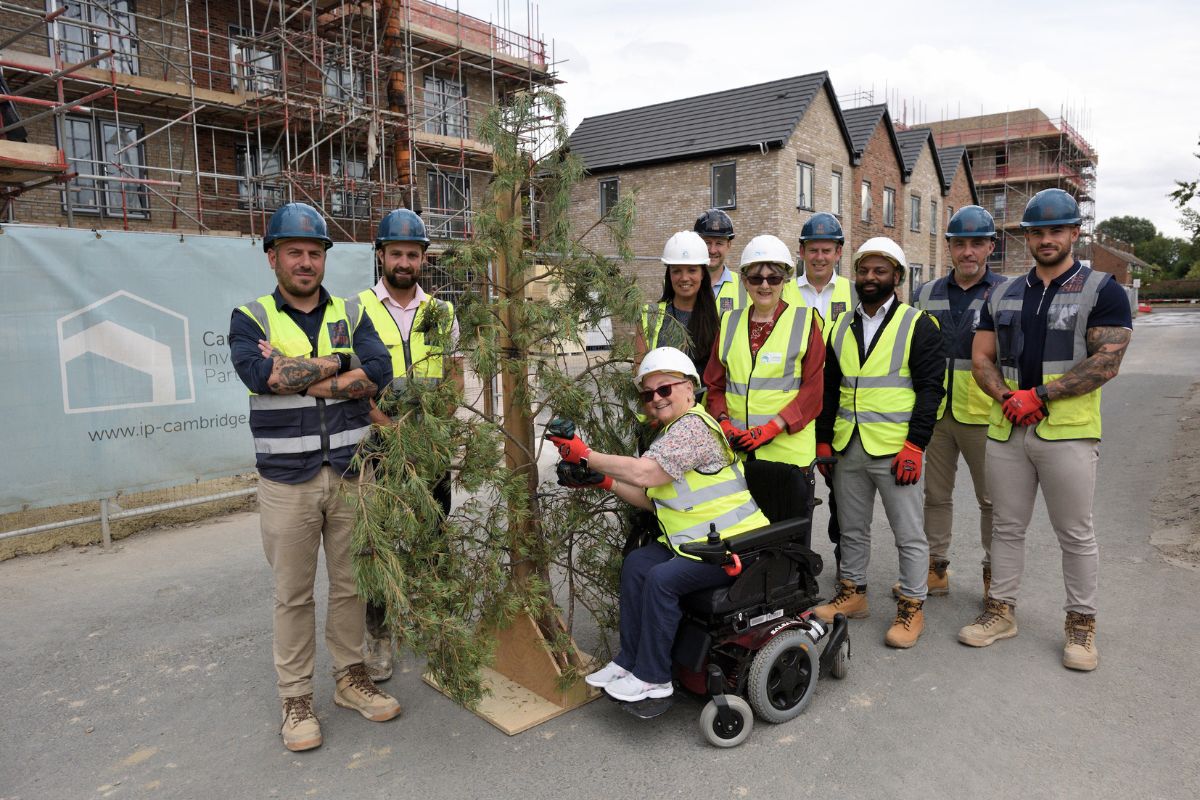 New council homes at Campkin Road reaches topping out stage