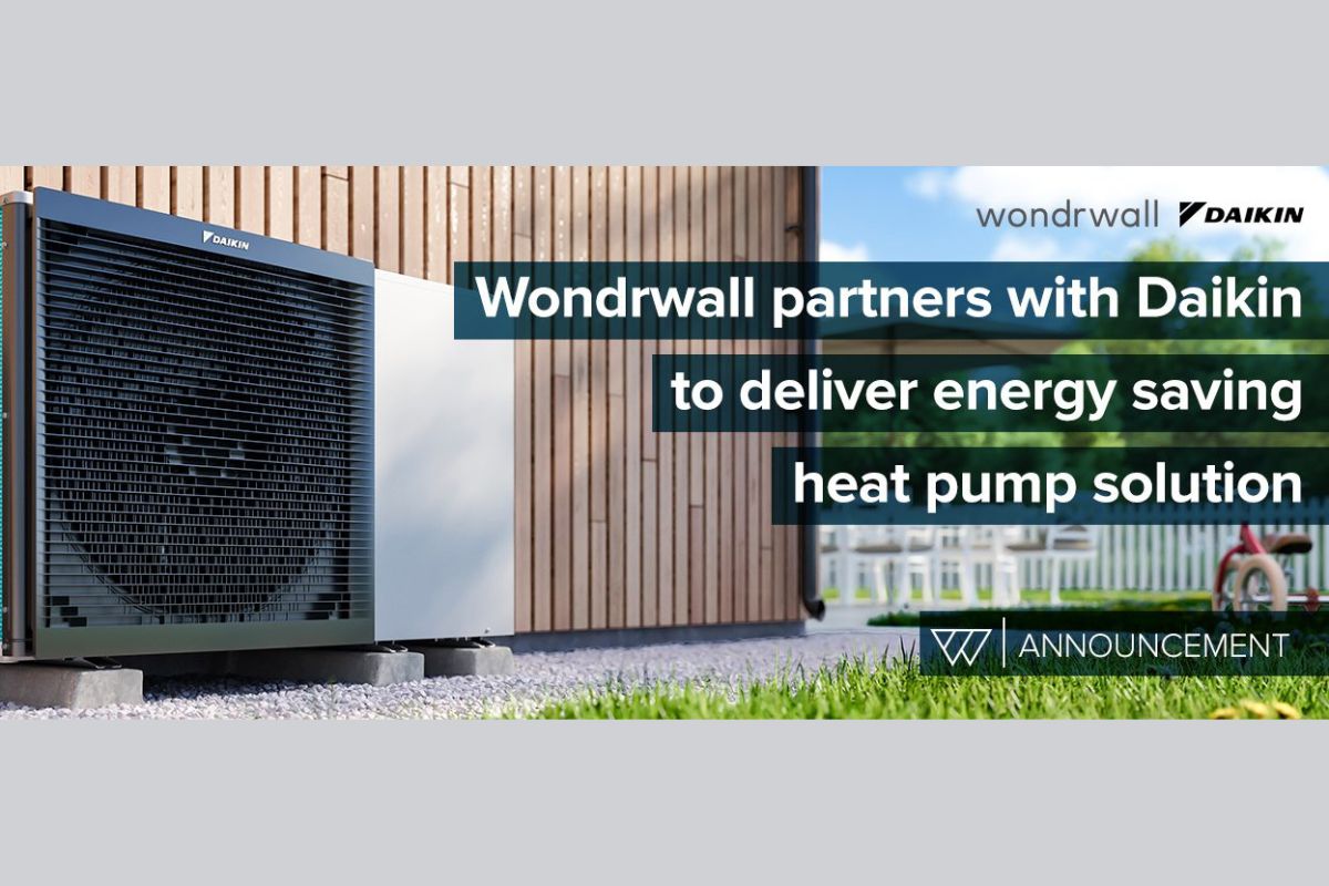 Wondrwall Group signs partnership with Daikin to deliver energy efficient heat pump controls