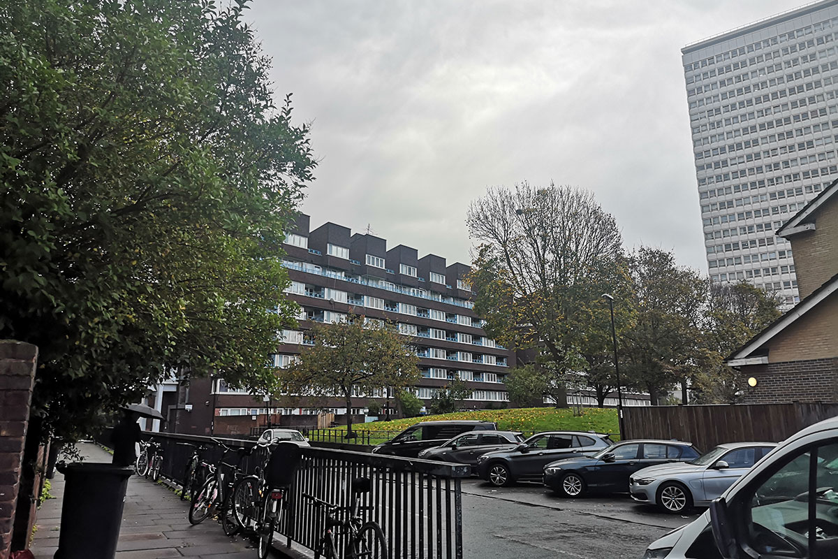 High-rise buildings on the Pepys Estate in south London (picture: Peter Apps)