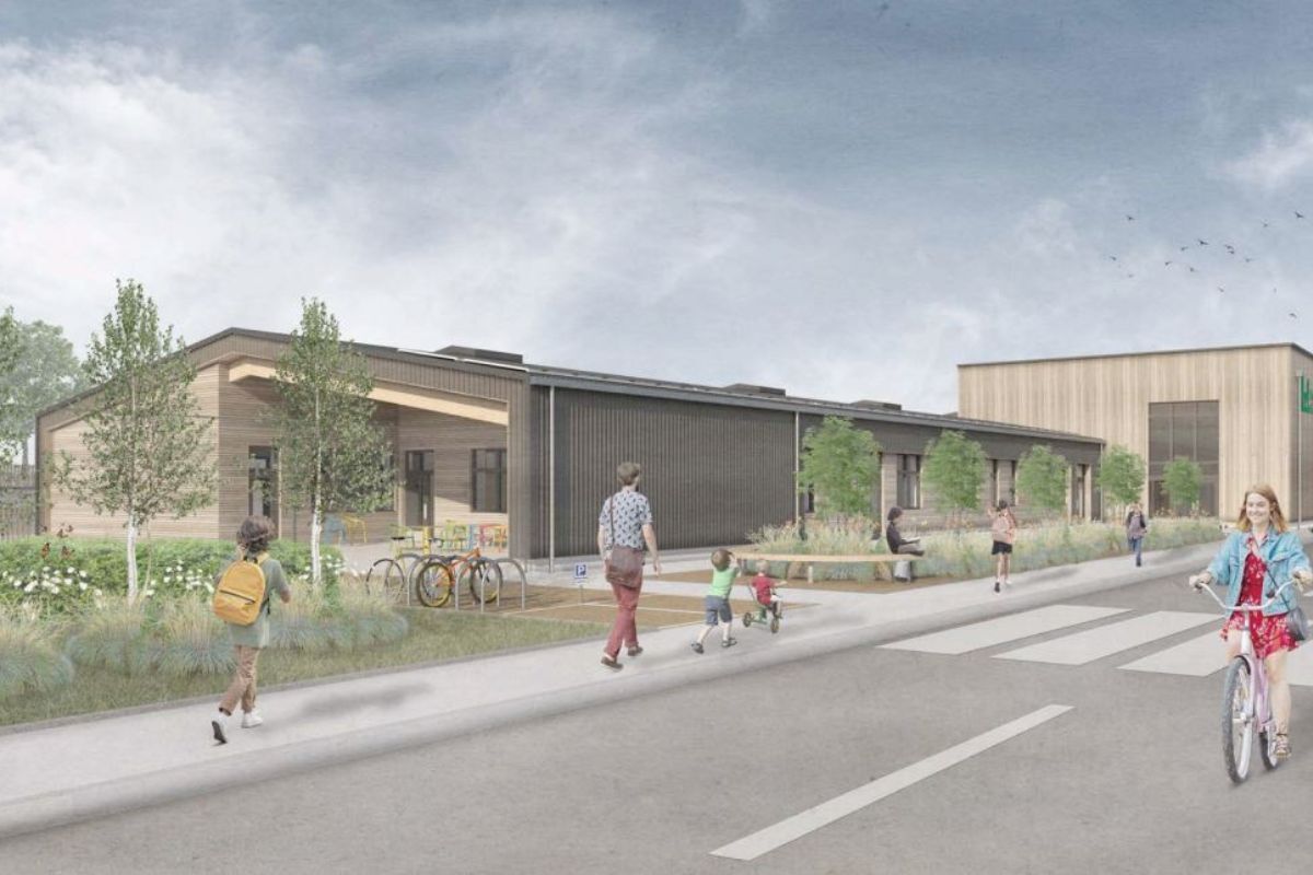 An artists impression of Hollycroft Primary School to be built by Willmott Dixon