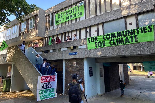 Campaigners occupy empty flat in protest at estate demolition plans