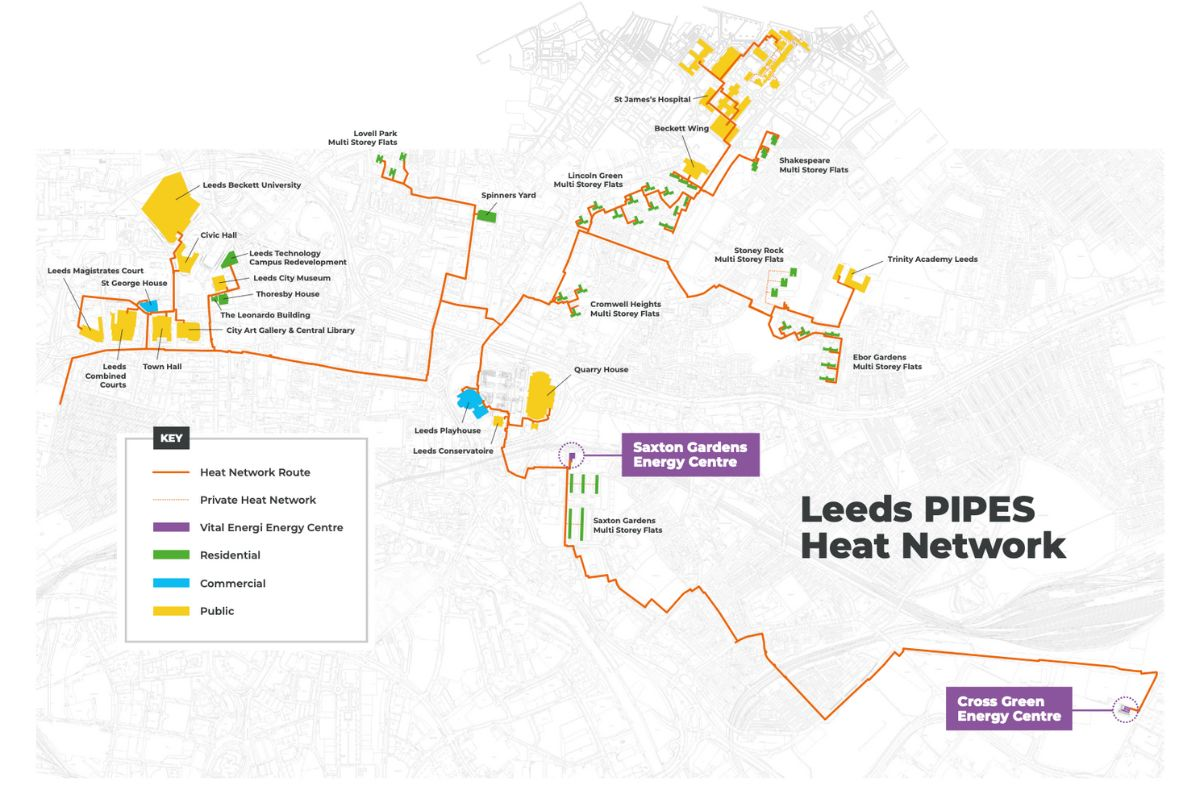 Hundreds more Leeds households to be connected to a low carbon heat network