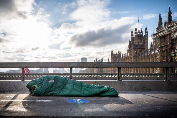 Number of refugees sleeping rough in London up by 234%