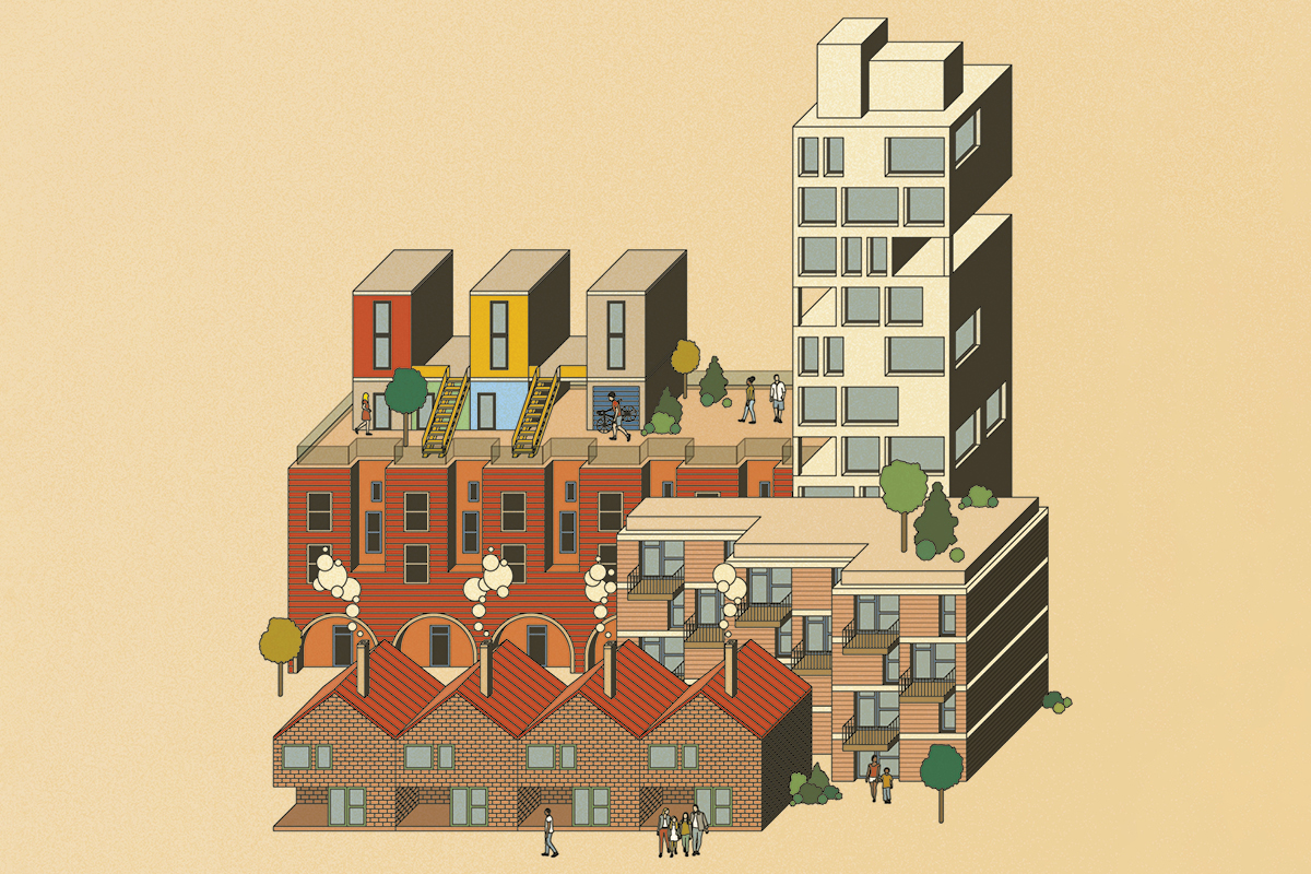 Who has built the most social rent in the past 10 years?