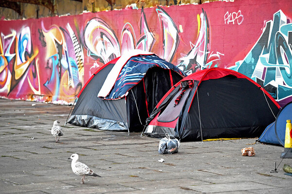 Plans to criminalise rough sleeping scrapped after backbench MPs rebel