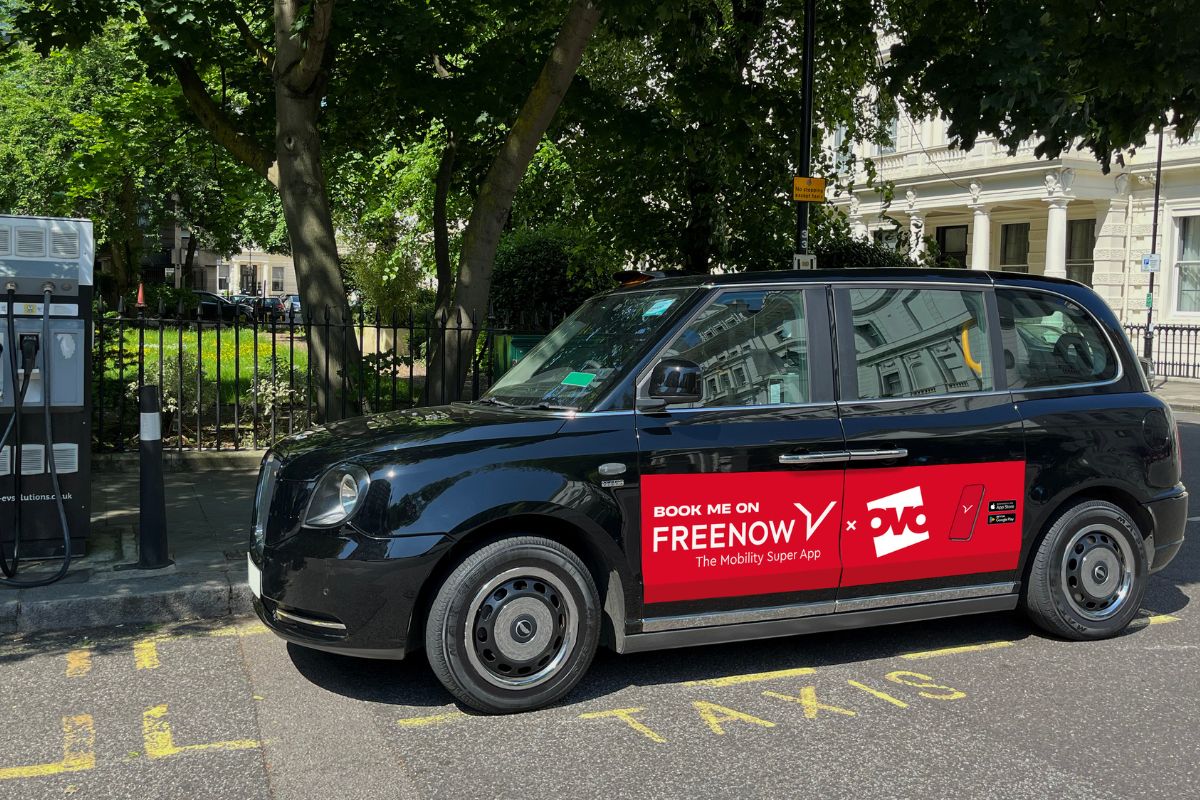 OVO partners with FREENOW app to support EV taxi drivers across the UK