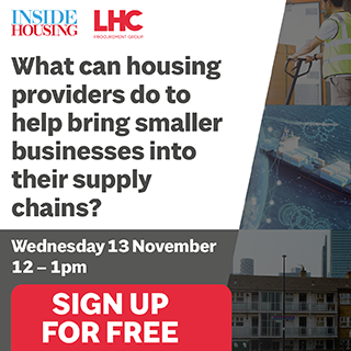 What can housing providers do to help bring smaller businesses into their supply chains?