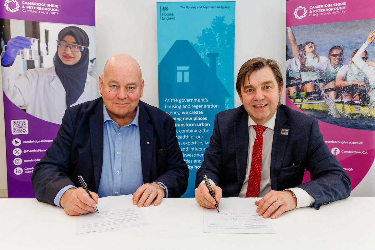 Homes England forms strategic partnership with Cambridgeshire and Peterborough Combined Authority