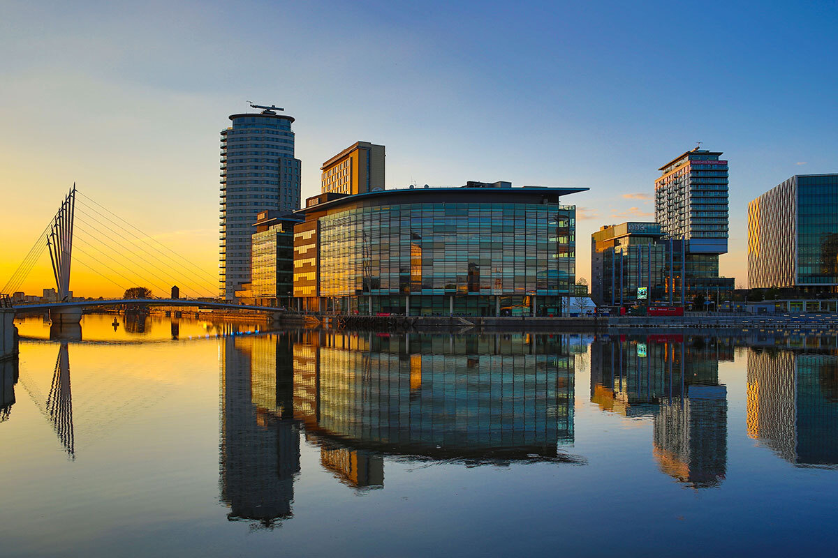 Media City in Salford, Greater Manchester