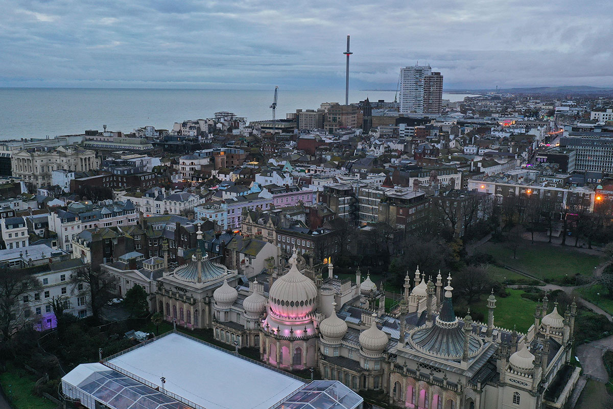 Aerial view of Brighton Aerial view of Brighton