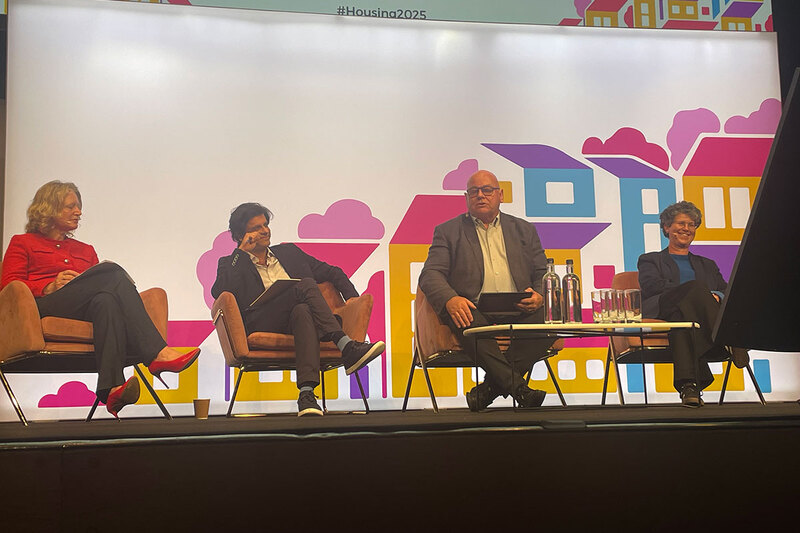 Eamonn Boylan (second from right) at Housing 2025 Eamonn Boylan (second from right) at Housing 2025