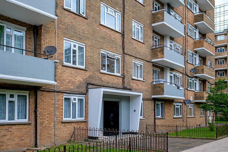 Entrance to residential buildings