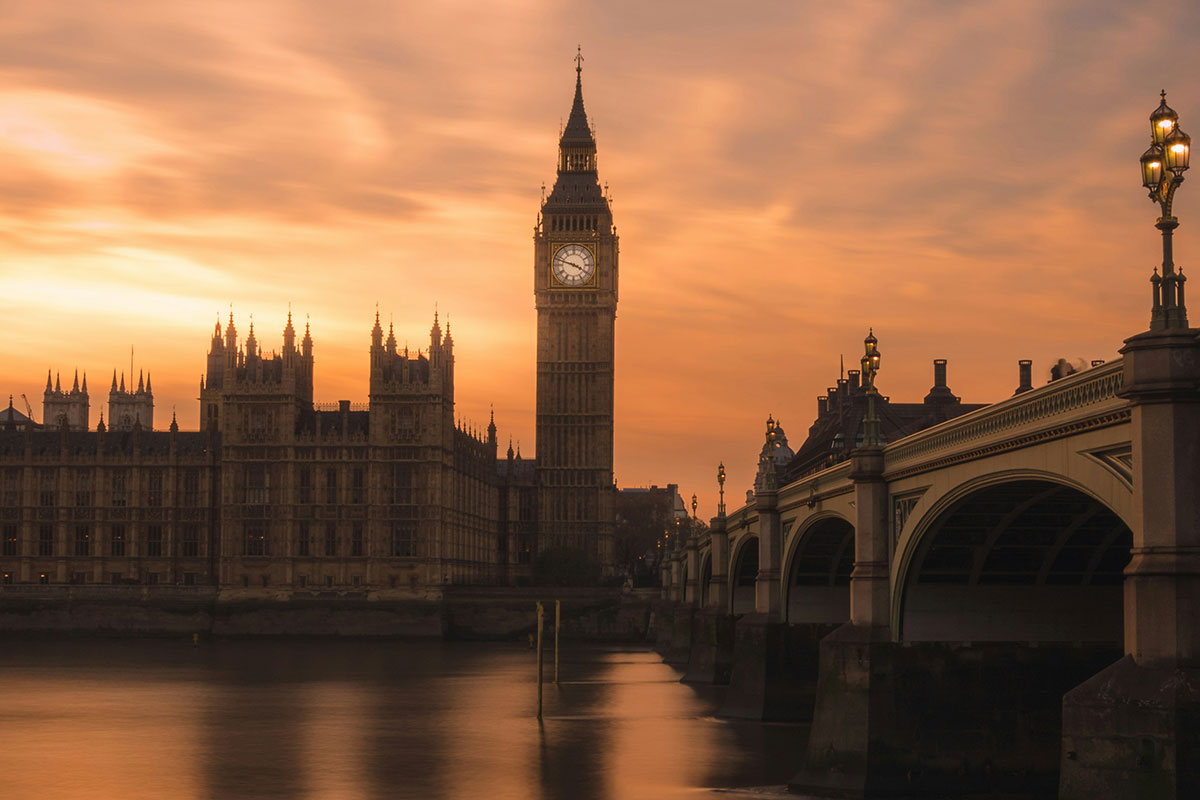 Houses of Parliament against the sunset Houses of Parliament against the sunset