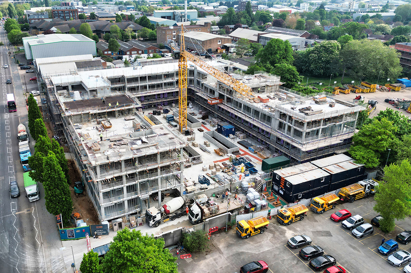 Construction of a housing scheme in Welwyn Garden City Construction of a housing scheme in Welwyn Garden City
