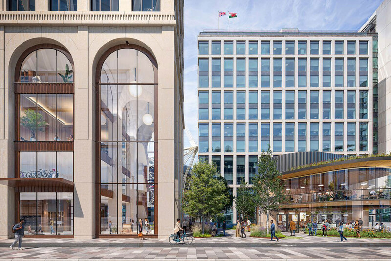 CGI of the Central Square scheme in Cardiff CGI of the Central Square scheme in Cardiff