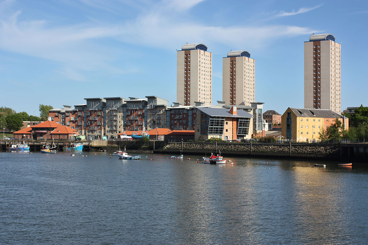 The Lambton, Londonderry and Lumley high rises in Sunderland’s east end The Lambton, Londonderry and Lumley high rises in Sunderland’s east end