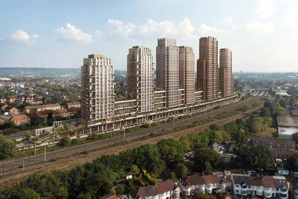 Plans submitted for six-block development in Barnet with hotel, housing and student accommodation