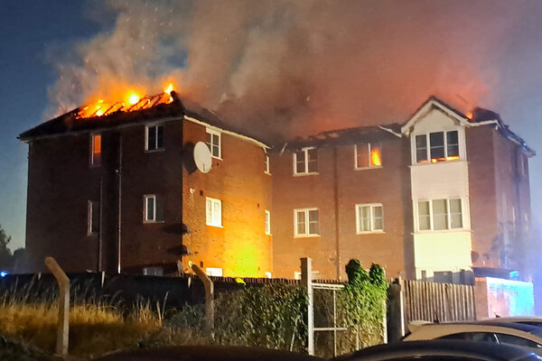 Man charged after arson suspected in fire at London social housing block