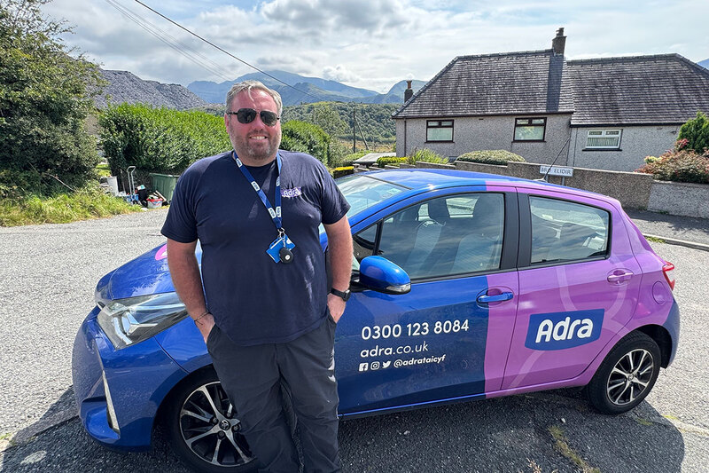 Community warden Gareth Roberts on his patch Community warden Gareth Roberts on his patch
