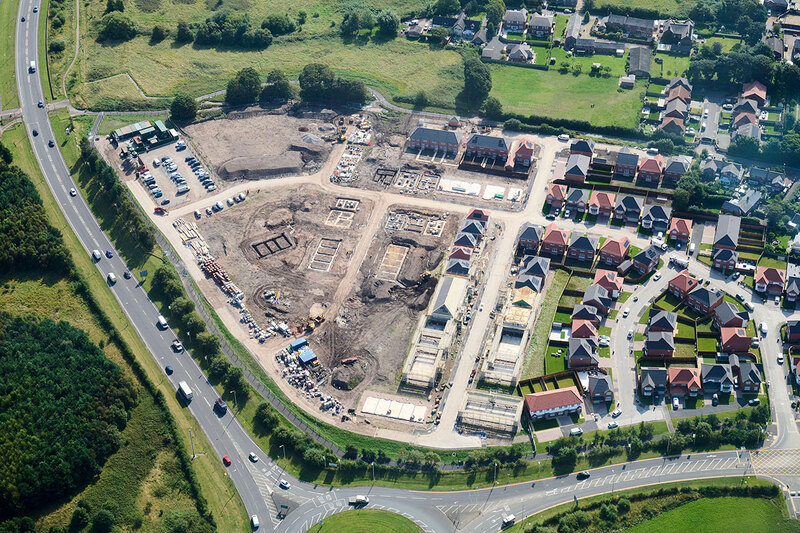 Housing under construction near Liverpool Housing under construction near Liverpool