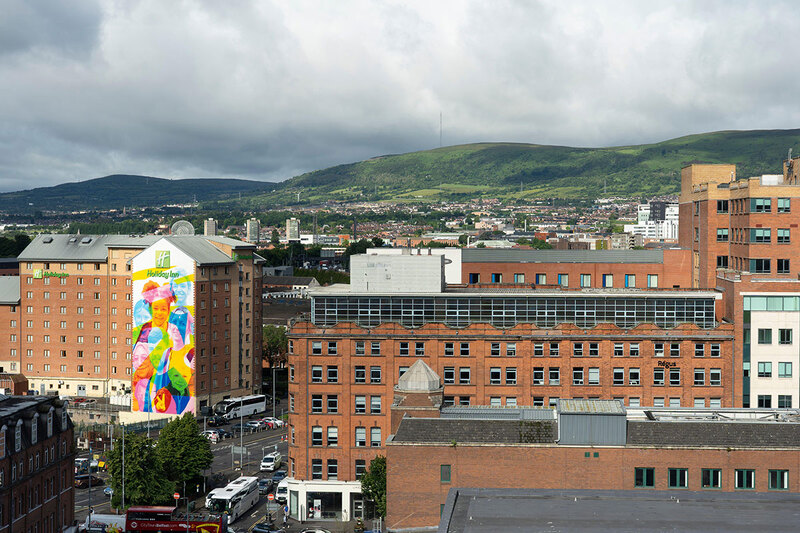 A view of Belfast looking towards surrounding countryside A view of Belfast looking towards surrounding countryside