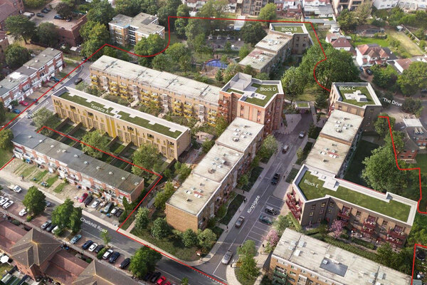 London landlord&rsquo;s plan to build social housing on estate&rsquo;s disused garages approved