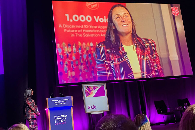 Helen Murdoch speaking at a conference Helen Murdoch speaking at a conference