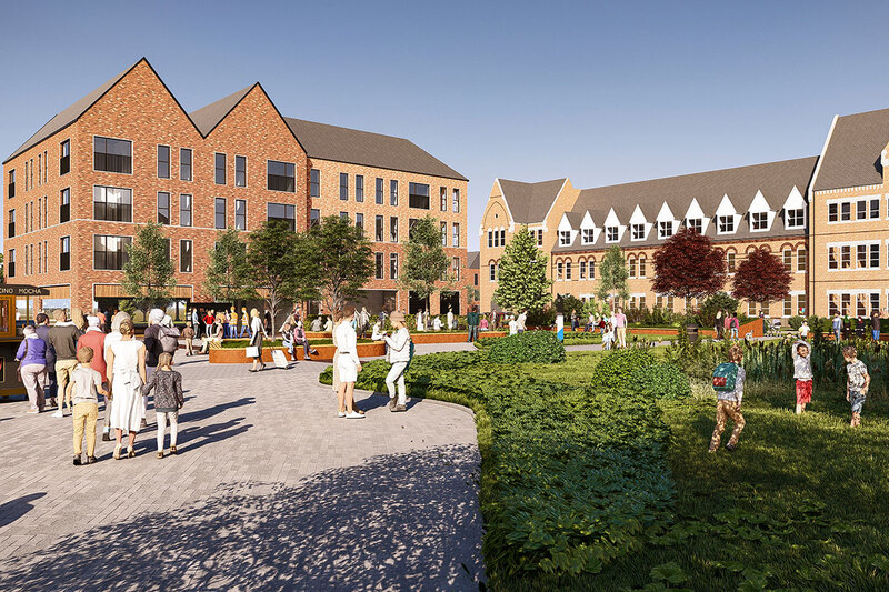 A CGI of the new scheme at the former City Hospital site in Birmingham A CGI of the new scheme at the former City Hospital site in Birmingham