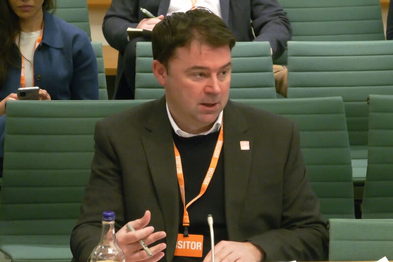 Matt Downie speaking in the House of Commons