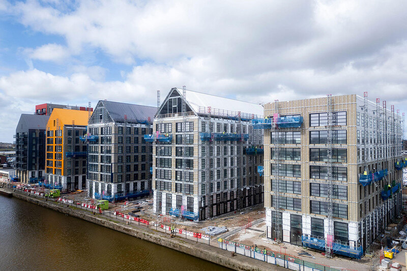 Flats under construction in Birkenhead Flats under construction in Birkenhead