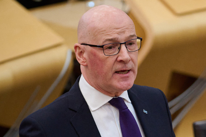 First minister John Swinney speaking in Holyrood First minister John Swinney speaking in Holyrood