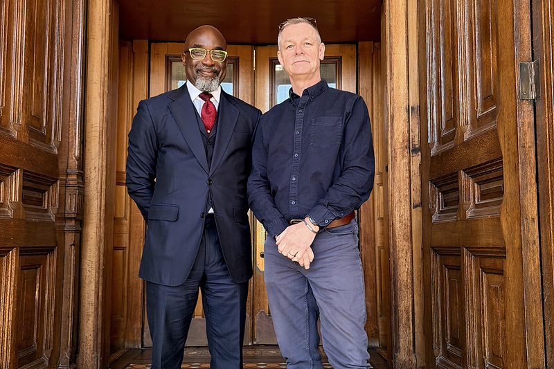 Hakeem Osinaike and Glyn Halksworth Hakeem Osinaike and Glyn Halksworth