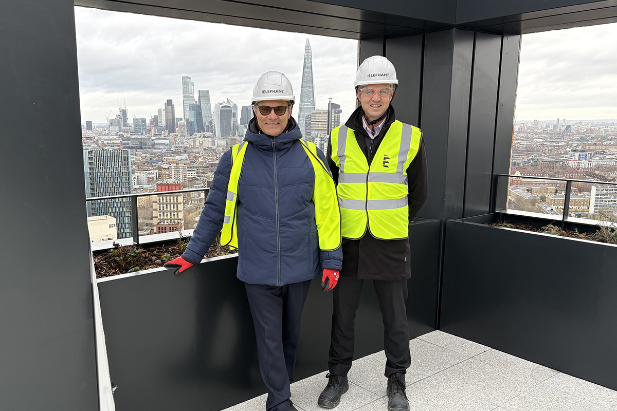 Rick de Blaby (left) and Dan Greenslade at The Elephant scheme