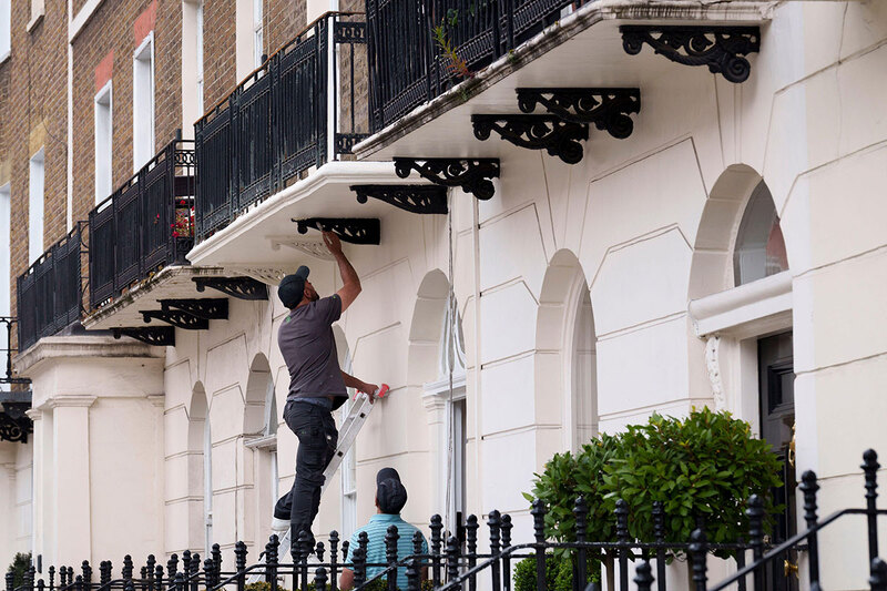 Man on a ladder Man on a ladder
