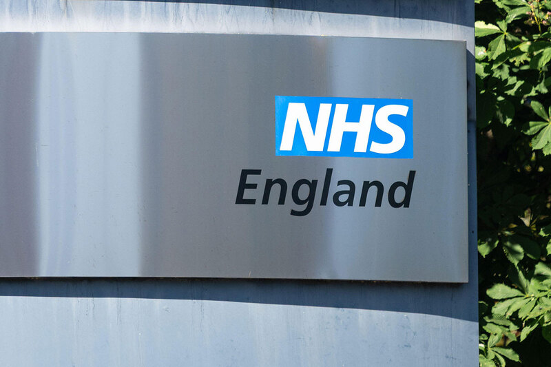 NHS England signage