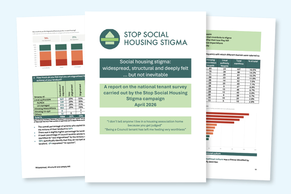 54% of surveyed residents feel stigmatised because of their landlord&rsquo;s actions, campaign group finds