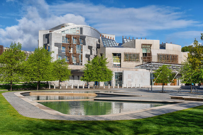 The Scottish parliament building in Holyrood, Edinburgh The Scottish parliament building in Holyrood, Edinburgh