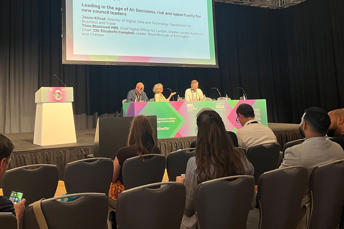 Speakers on a panel