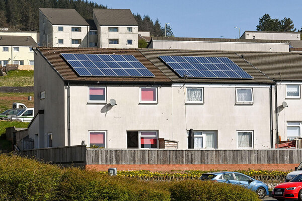 Wales and Scotland lead UK on council housing solar panel uptake