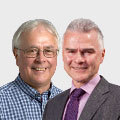 Professor Ian Cole and   Tony Stacey